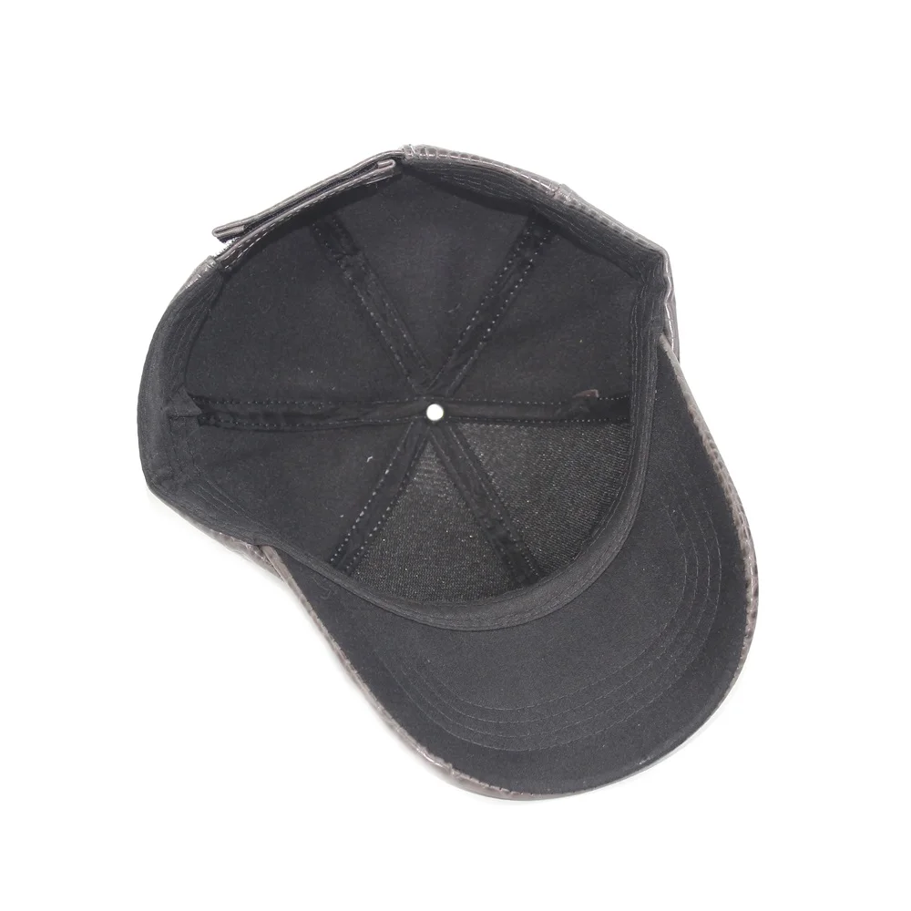 

Men's Women's Structured PU Leather Glossy Hip Hop Baseball Cap Classic Adjustable Ordinary Dad Hat Sunproof Outdoor Sports Cap