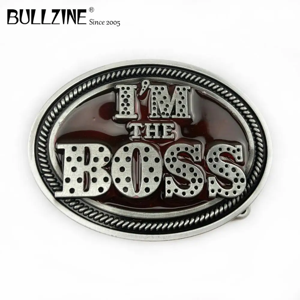 В Bullzine модные я Босс пряжки ремня с оловянной отделкой FP-03007 подходит для детей на