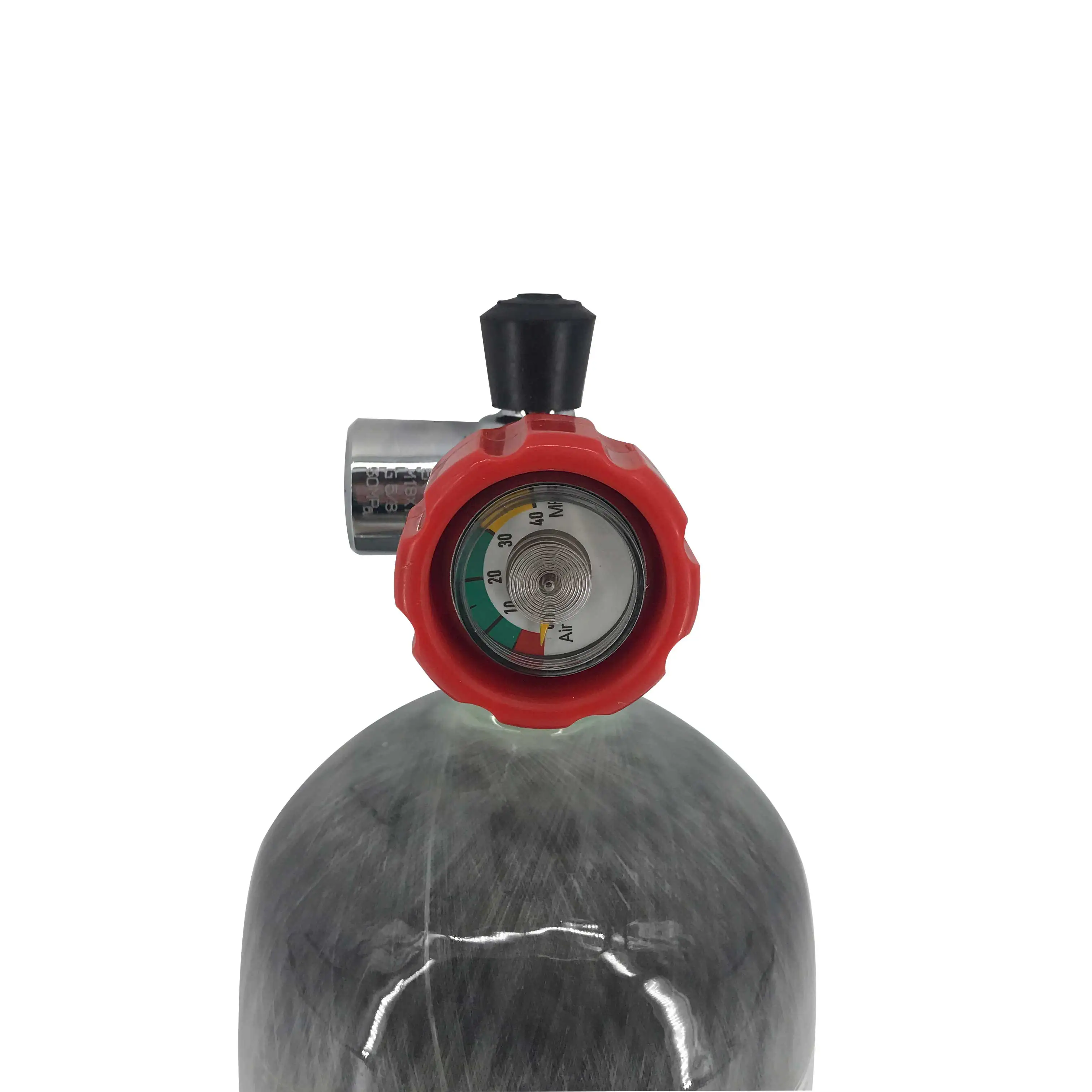 Billig Acecare 2L Hpa Pcp Air Tank Mit Rot Ventil Pcp Gewehr Condor Kurzen Zylinder Komprimiert Luftgewehr Für Jagd/Ballon/tauchen Acecare