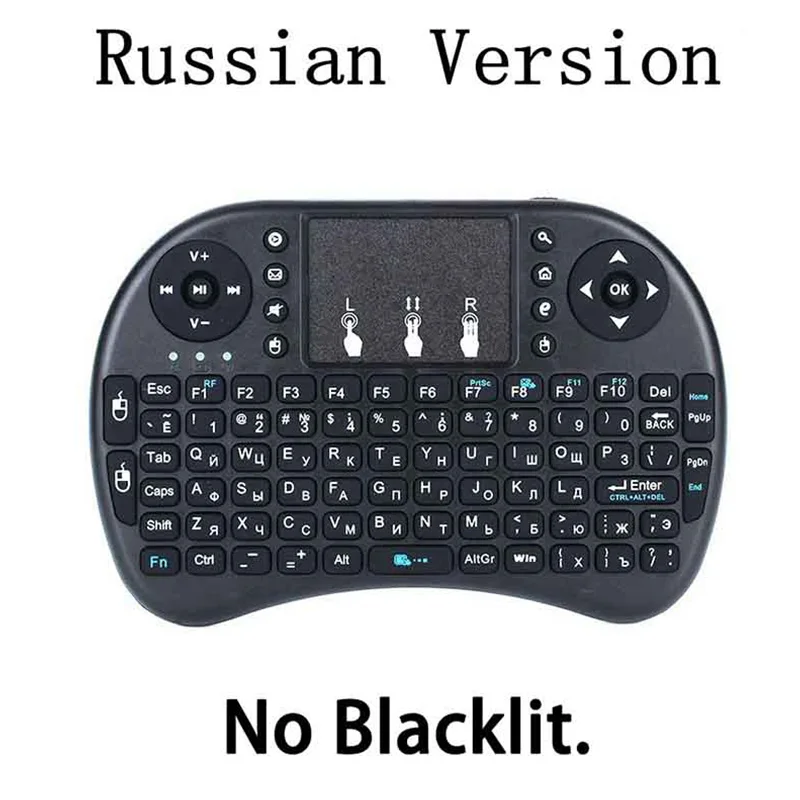 Беспроводная мини-клавиатура 2 4 ГГц 3 цвета английский и русский воздушная мышь с