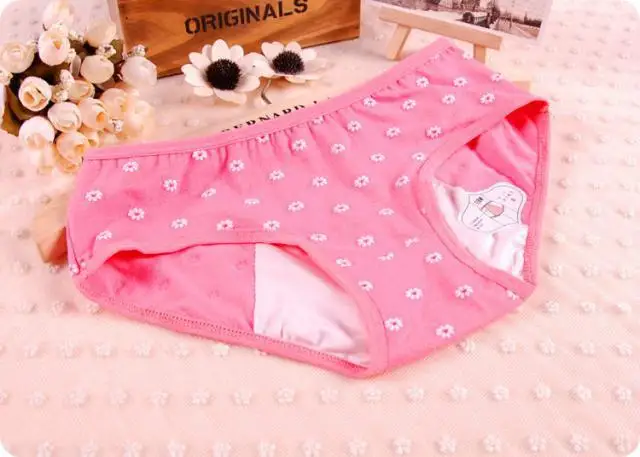 Женские трусики для месячных физиологические цветочное белье герметичное