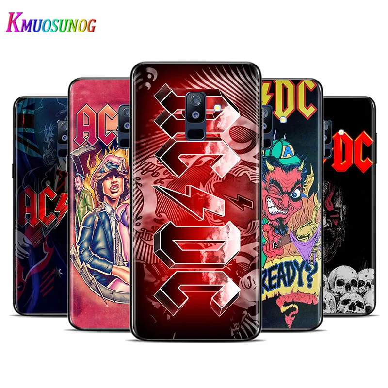 Плакат музыки переменного тока для Samsung Galaxy A9 A8S A8 A7 A6S A6 A5 A3 A750 Plus 2018 2017 2016 черный