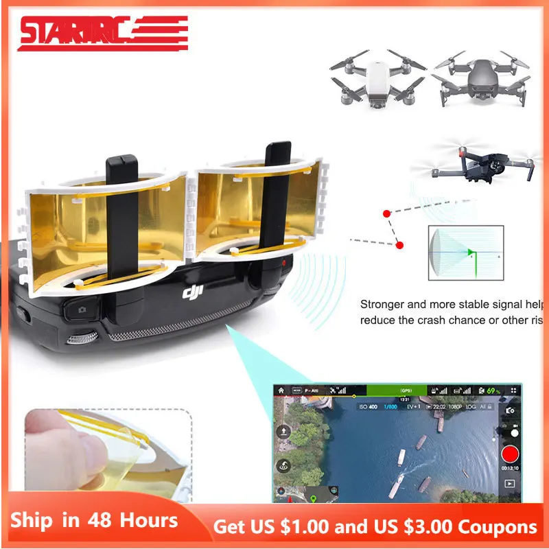 DJI Mavic pro /Mavic 2 Pro drone Controller Signal Booster Range Extender Foldable Parabolic Antenna For mavic | Электроника