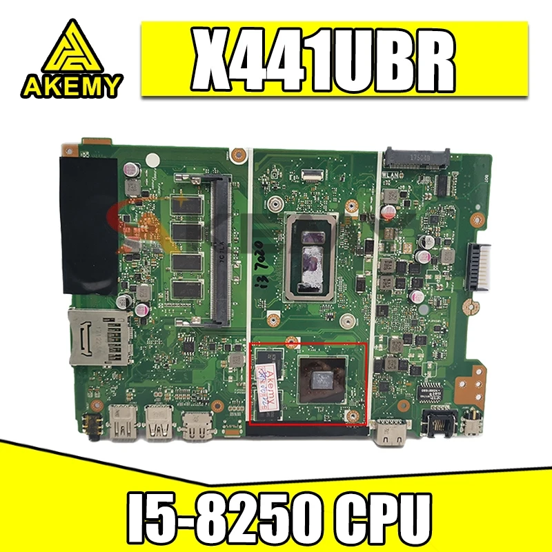 

X441UBR mainboard I5-8250 CPU For ASUS X441UV X441UVK X441UR X441URK X441UB laptop motherboard test OK