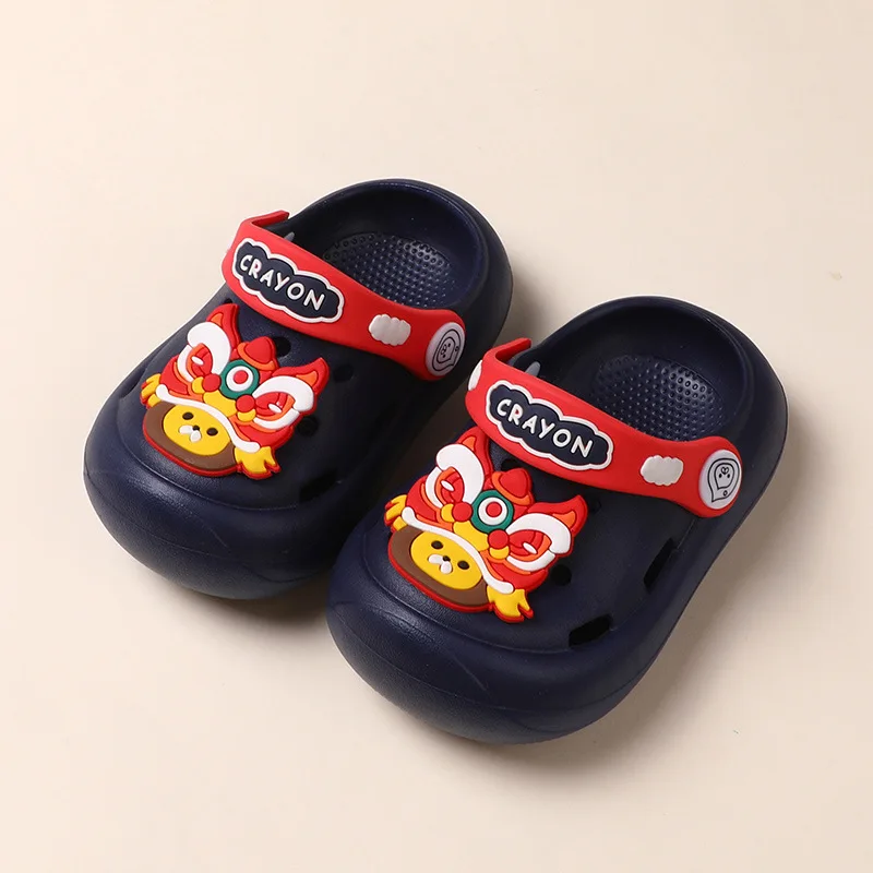 

Children's Hole Shoes Summer New Children's Home Baotou Sandals and Slippers Indoor Cute Cartoon Children's Sandals Home EVA