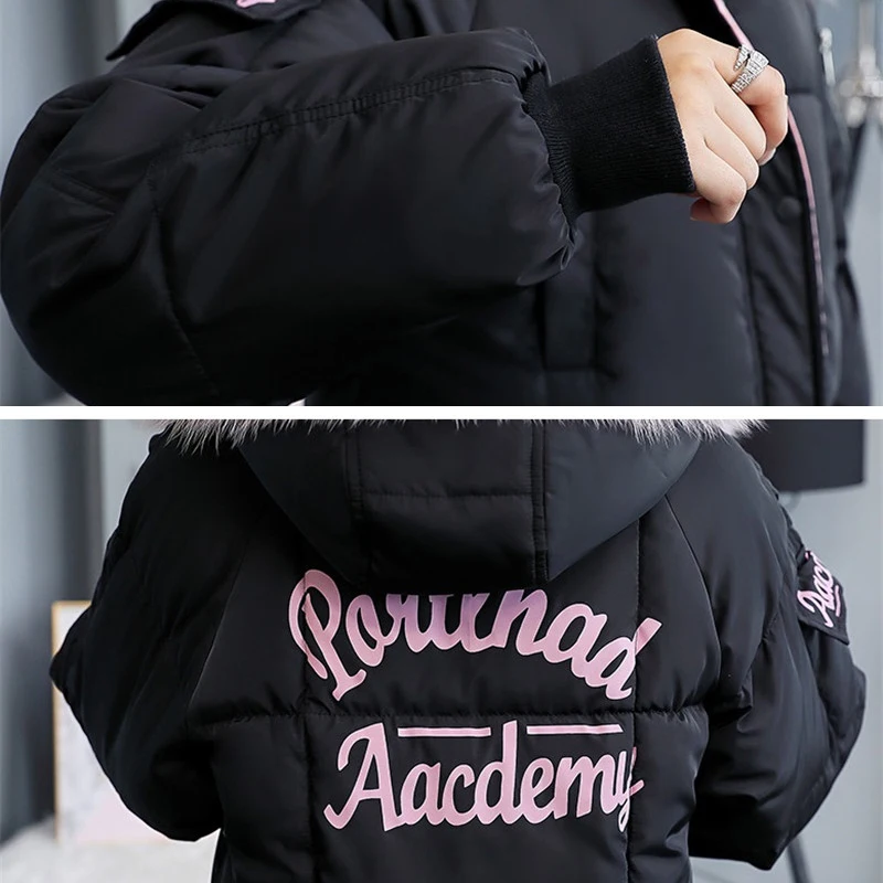 2020 New Women Parka Winter Down Cotton Jacket Thick Warm Short Coats female Fake Fox Fur Collar Hooded Plus Size Padded jacket | Женская