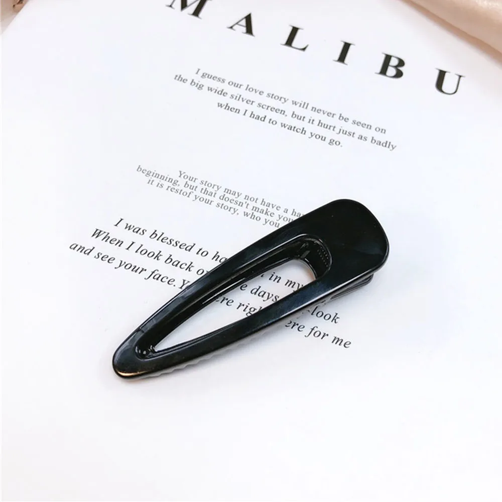 Simple Hair Clips Transparent Size Hairpin Top Duckbill Clip Styling Tools Barrettes for Women Girls images - 6