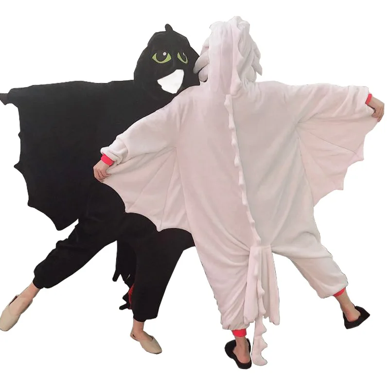 

Kigurumi Anime Toothless Night Evil Cosplay Costume Jumpsuit Funny Dragon Pajamas Animal Carnival One Piece Halloween Costumes