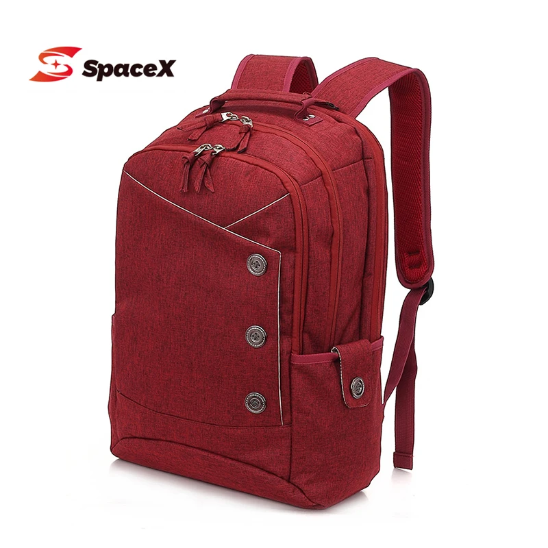 

Laptop Backpack For Women 15.6 Inch Travel Waterproof Red Business Stylish School Bag Female Leisure Backpack for Teenager Girls