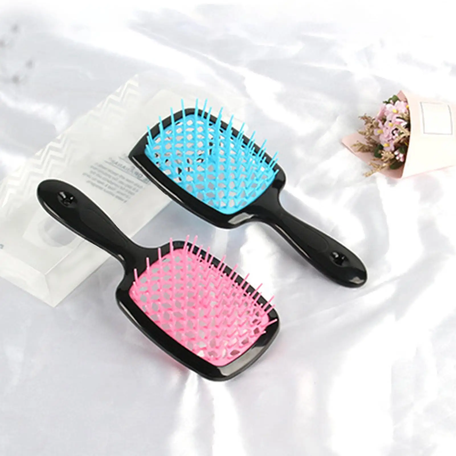 

Salon Hairstyle Tool Hairdressing Comb Hollow Grid Dry Wet Use Scalp Massage Styling Tools Hair Brush For Salon Styling Tools