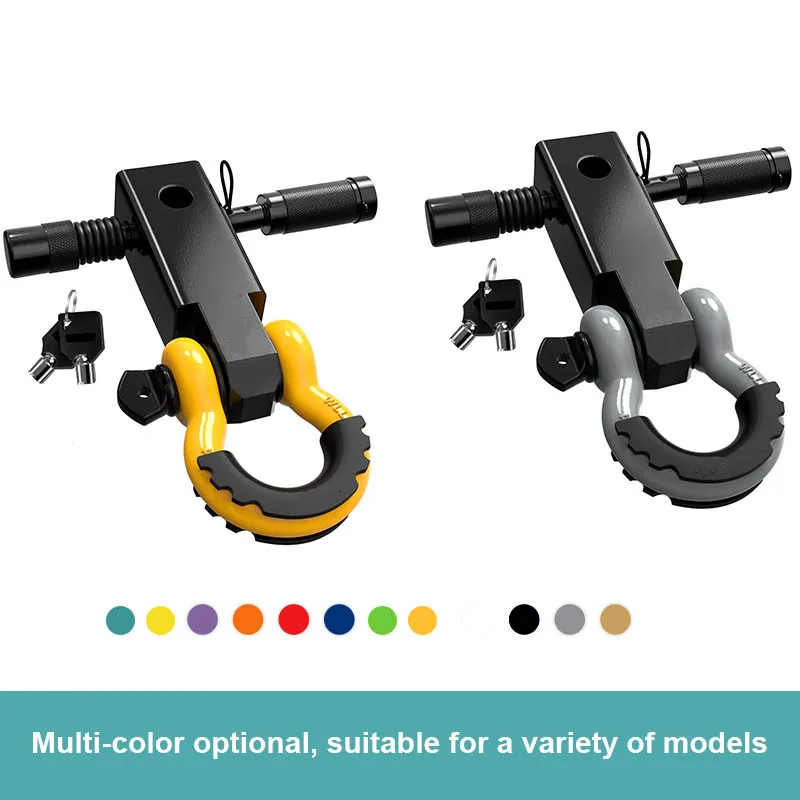 23.5cm×8.5cm Car Tow Hook Trailer Towing Bar Vehicle Towing Hook Shackle Hook High Quality American Tow Alloy Steel for Rescue