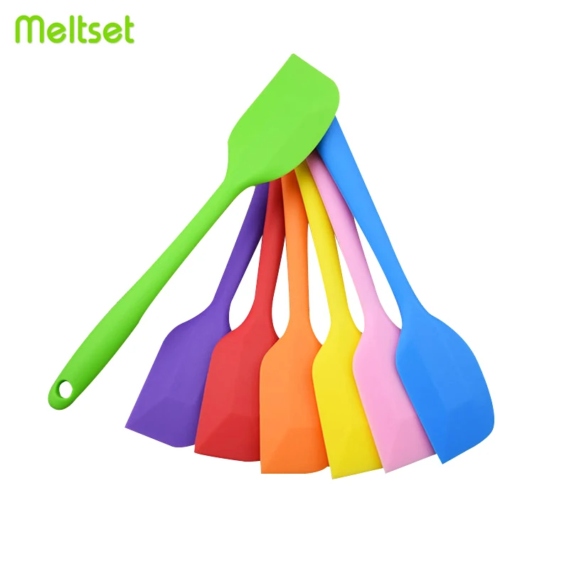 Non Stick Silicone Spatula Heat Resistant Mixing Pastry Scraper For Batter Cake Brush Flexible Ice Cream Scoop Baking Spatulas | Дом и сад