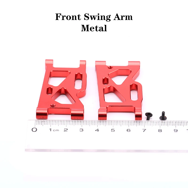 

Новинка WLtoys 144001 Запчасти для радиоуправляемых автомобилей 4WD металлический рычаг аксессуары 144001-1250 красный металлический передний поворот...