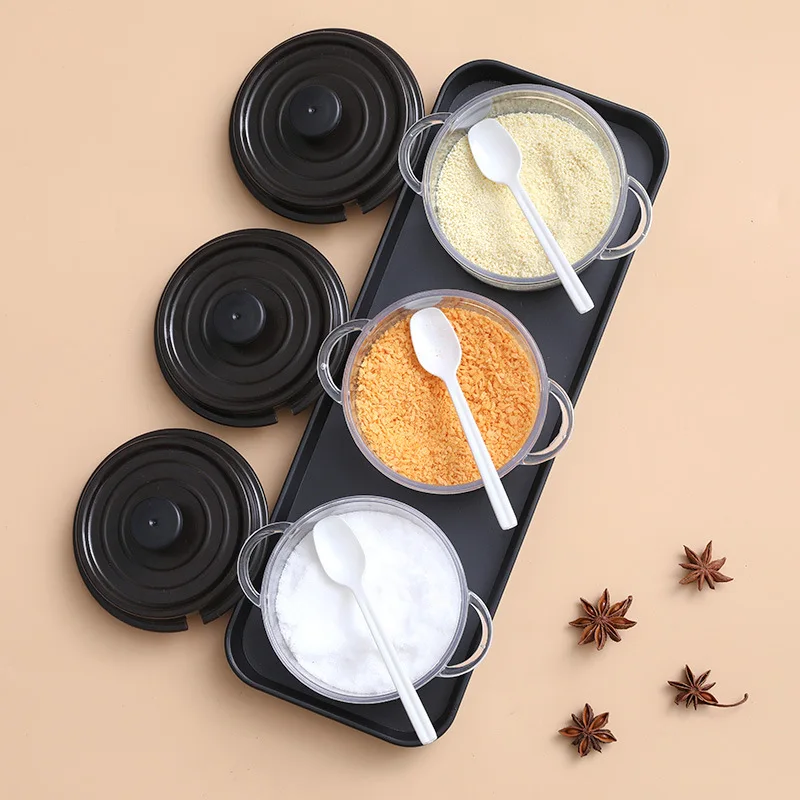 1 Набор креативный кухонный резервуар для приправ Пластиковый шейкер соли банка