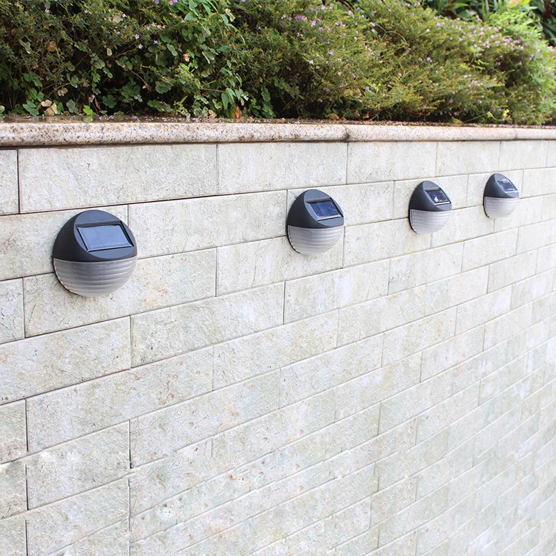 Наружный светодиодный светильник на солнечной батарее Круглый настенный