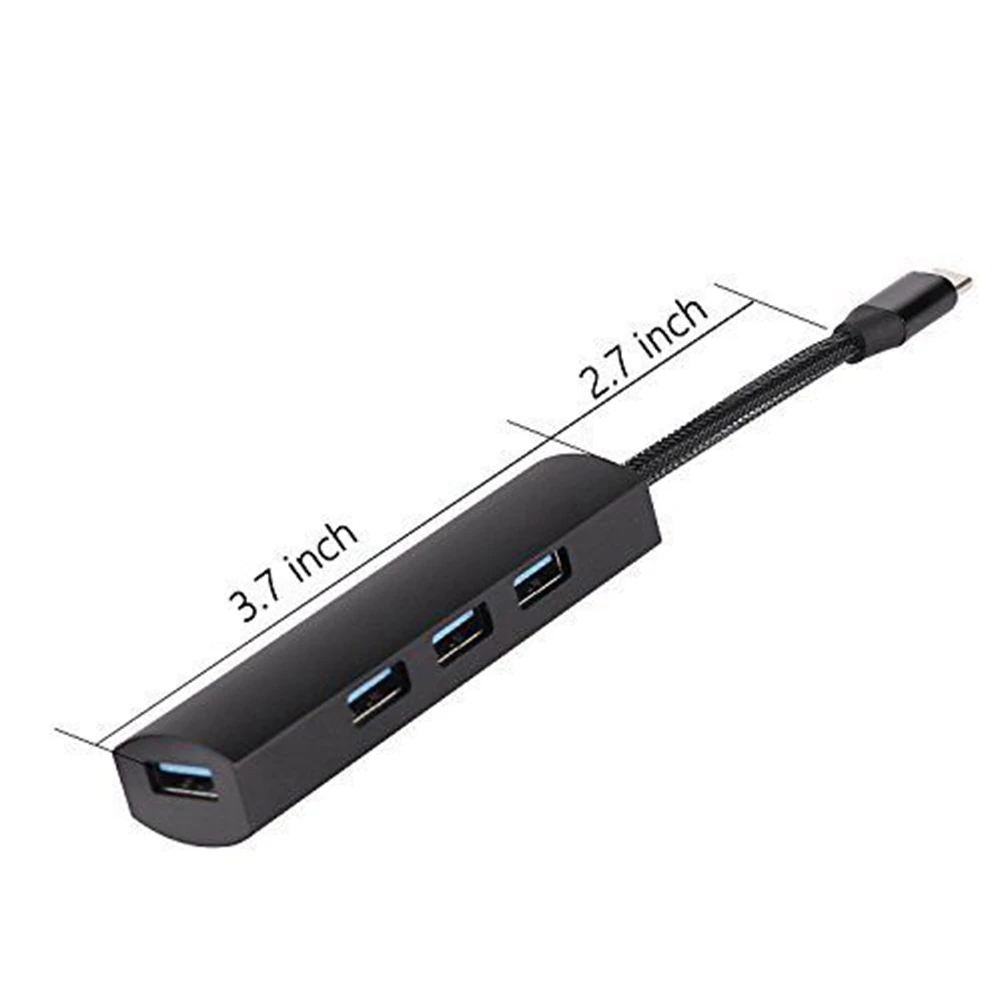 Type-c до 4USB3. 0 ноутбук жесткие диски Прочный USB концентратор Мода из алюминиевого