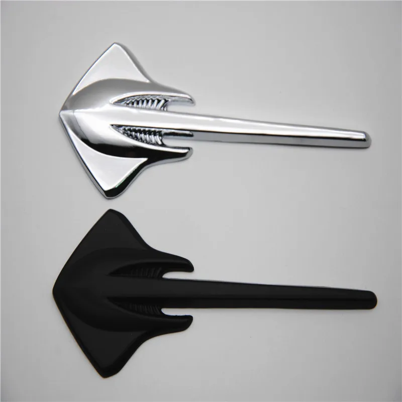 

1Pcs Stingray Side Label Leaf Plate Label Car Sticker Car Side Label 3D Metal Personality Stereo Modified Car Label Decoration