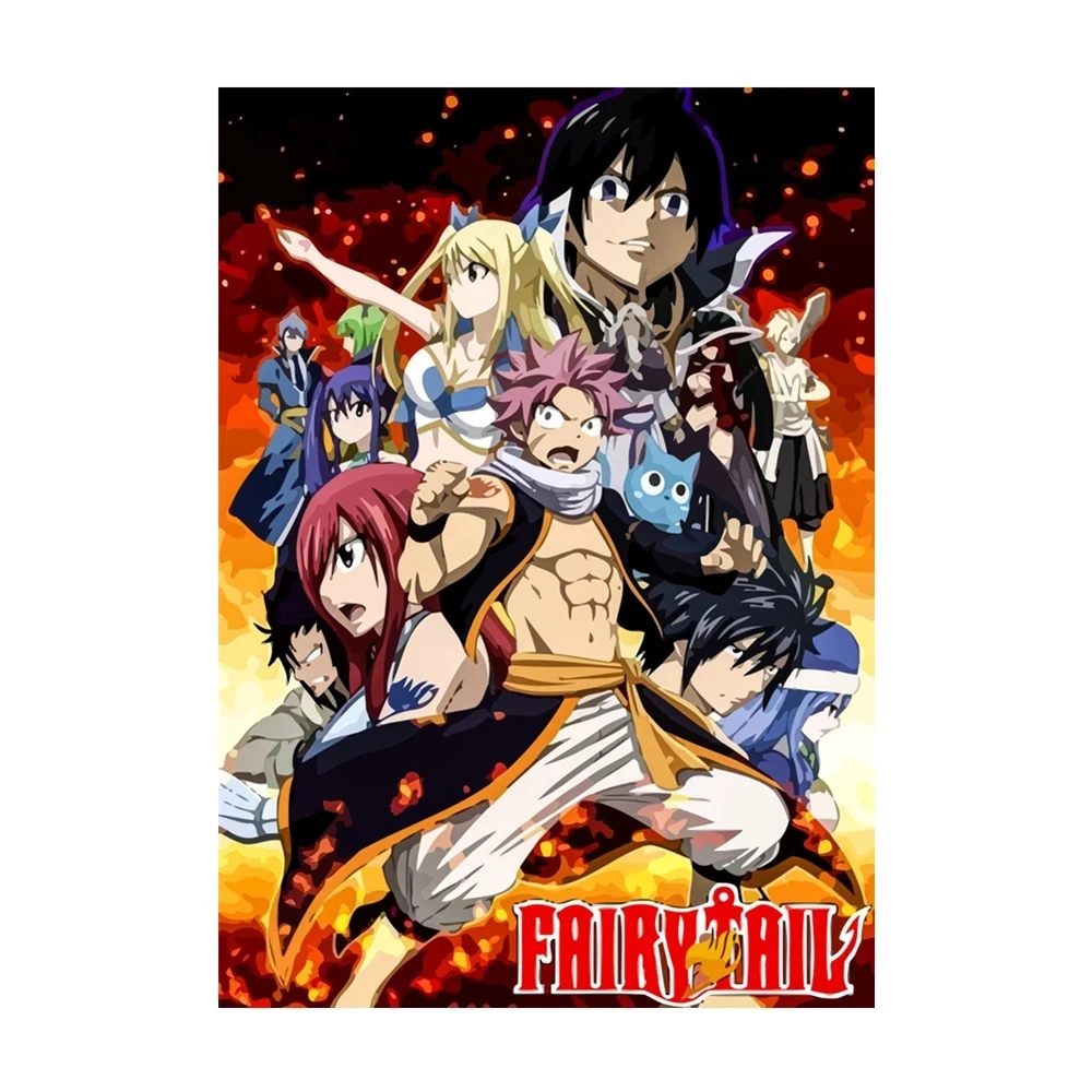 Картины на холсте японские классические аниме сказочные настенные