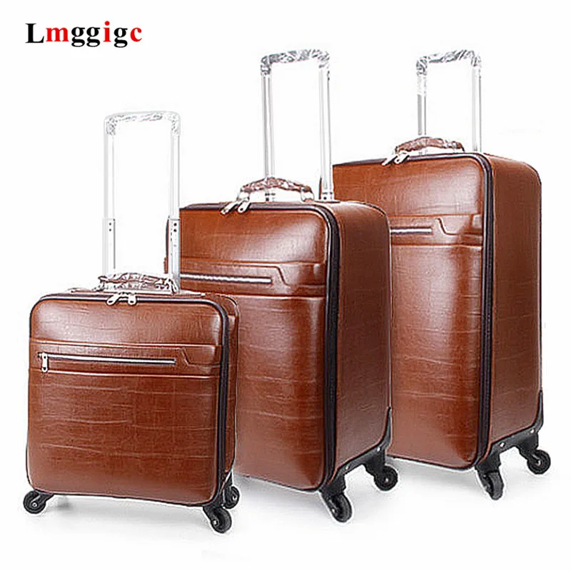 Полиуретановый винтажный Чехол для костюма деловой Универсальный чемодан на