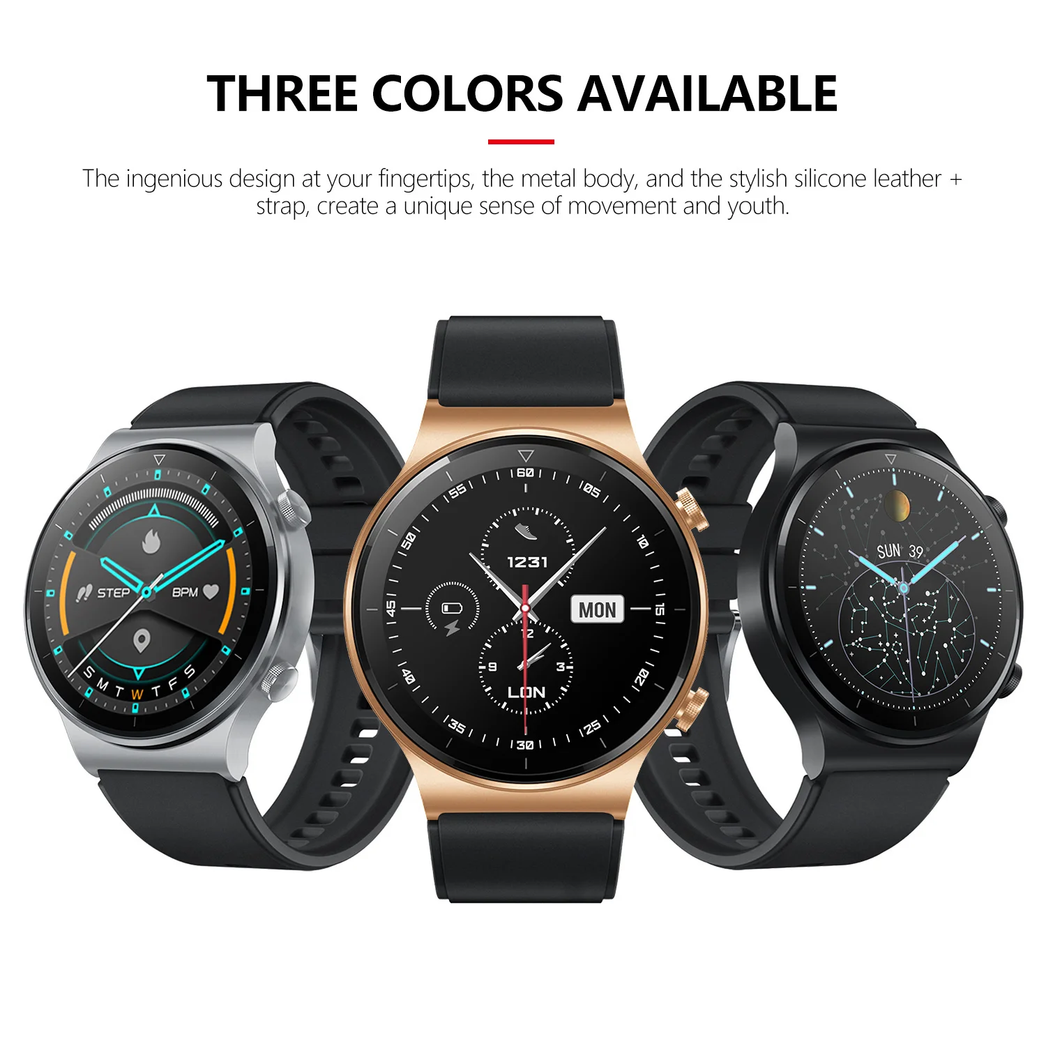 2021 new fashion smart watch men ip68 waterproof gt2 pro smart sport watch for huawei bluetooth call smartwatch for ios android free global shipping