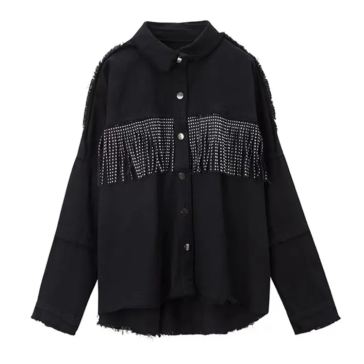 Черный бархатный кожаный с кисточками ручной работы фланелевая заклепка