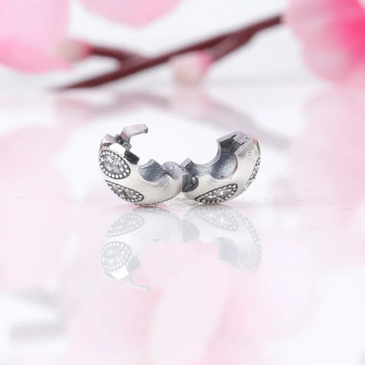 

100% 925 Sterling Silver Fashionable Shining Branch Positioning Buckle Fit Pandora Women Bracelet & Necklace Diy Jewelry