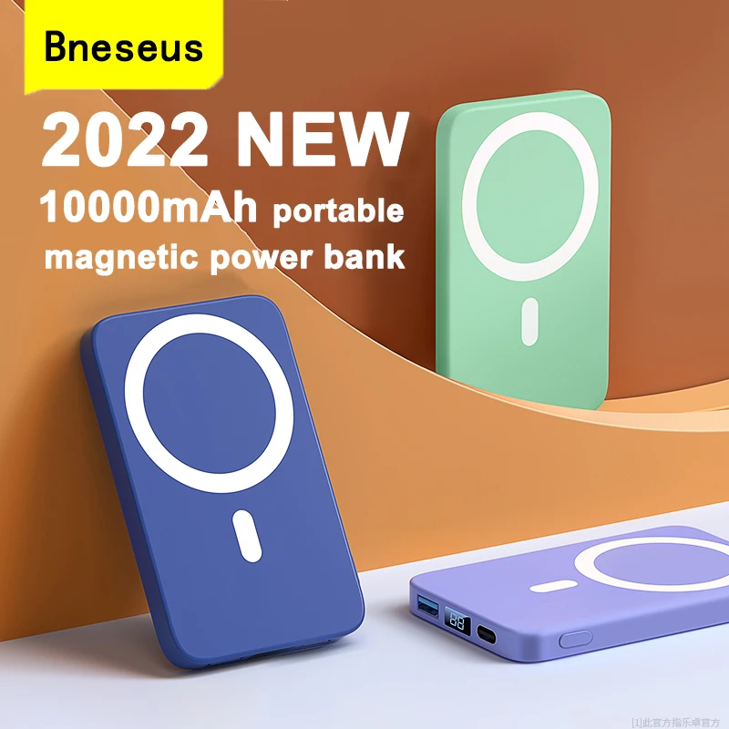 

Mobile Phone Portable Magnetic Power Bank 10000mAh For Apple iPhone 13 12 Wireless Powerbank External Battery 15W Fast Charger