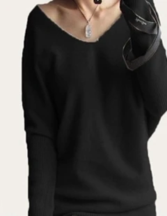 

Tailor Sheep Spring Autumn Sweaters Women Fashion Sexy V-neck Pullover Loose Wool Batwing Long Sleeve Plus Size Knitted