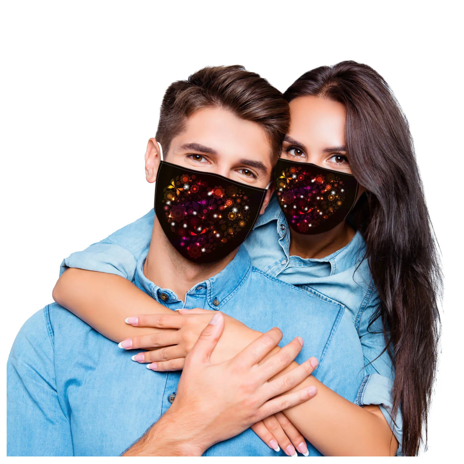 

Valentine's Love Print Masks Dustproof Washable Comfortable Face Mouth Mask Colores Adult Outdoor Protective Fashion Mascarillas