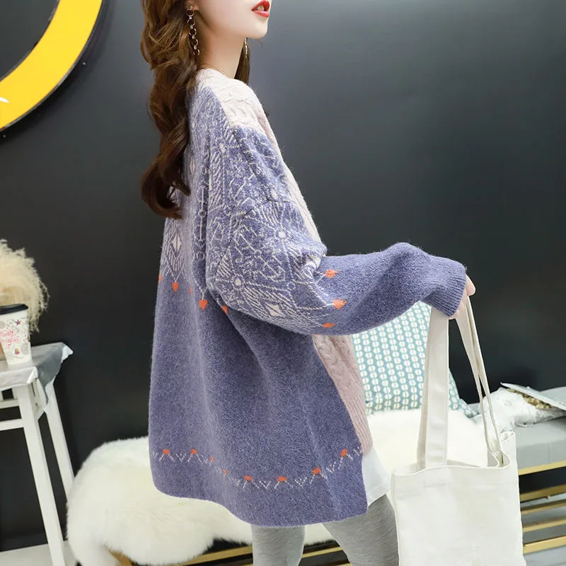 Mori свитер женский новый корейский Свободный Зимний пуловер 2021 Осень Большой