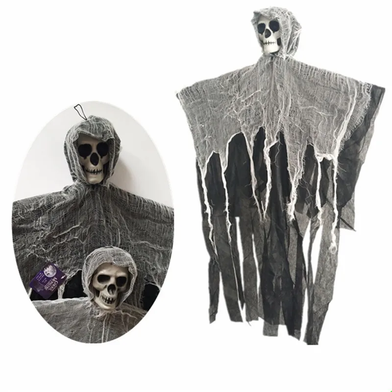 Хэллоуин бар с привидениями дом макет наряды реквизит жуткий скелет висящий