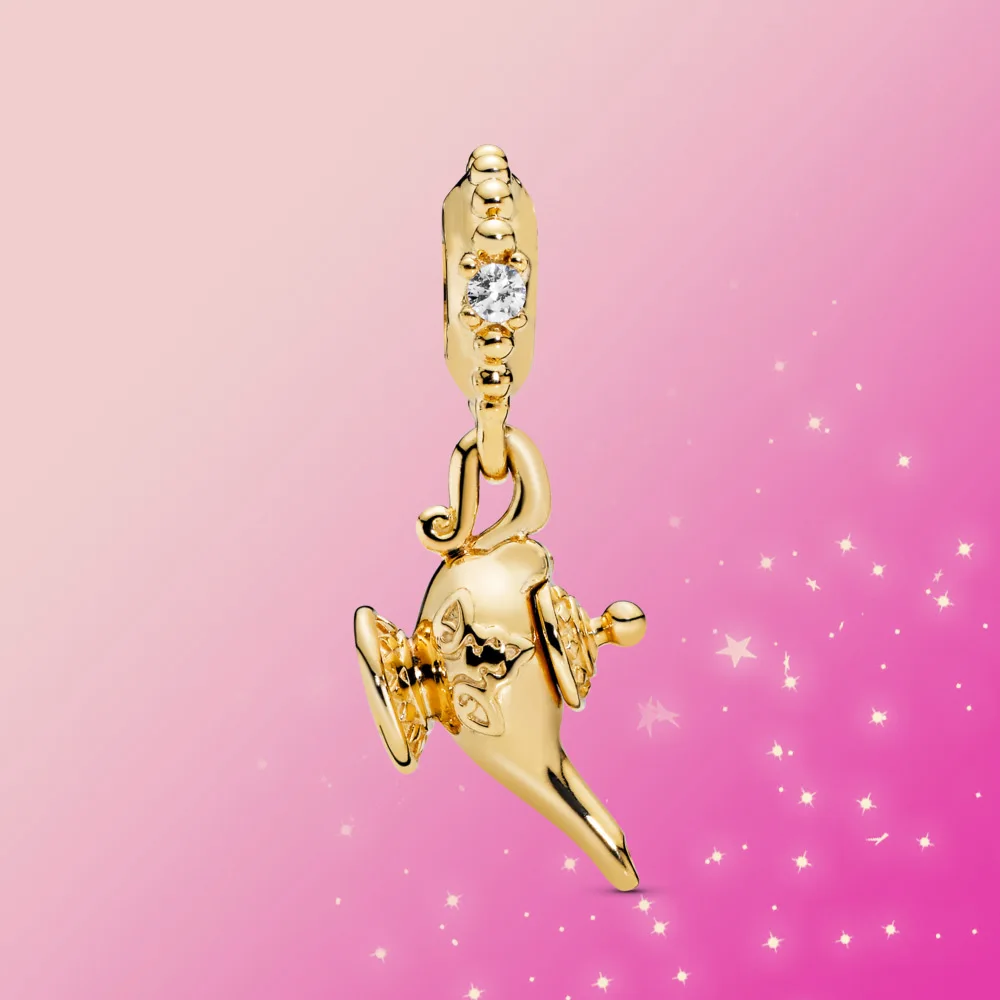 Бусина из серебра 925 пробы Волшебная Лампа Аладдина подвеска золотых бусин