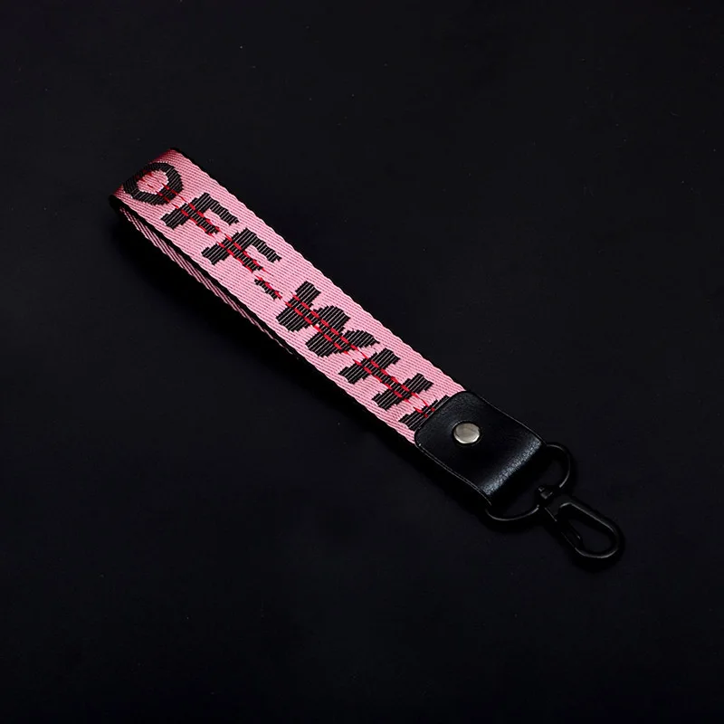short korea pink 100 шт письма от ленты белый брелок mujer sleutelhanger chaviro леди телефон Чехол кошелек брелок для сумки - Цвет: short korea pink