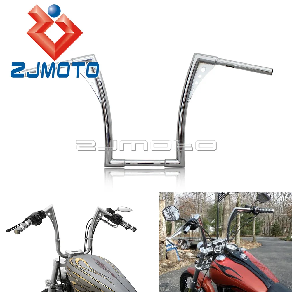 Хромированные вешалки на руль Harley Cafe Racer Bobber Chopper Sportster XL 16 дюймов 1 1/4 дюйма|handlebars for