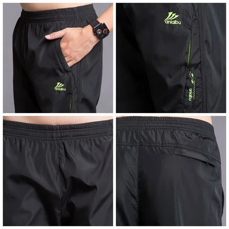 Брюки LOMAIYI мужские с широкими штанинами повседневные дышащие быстросохнущие