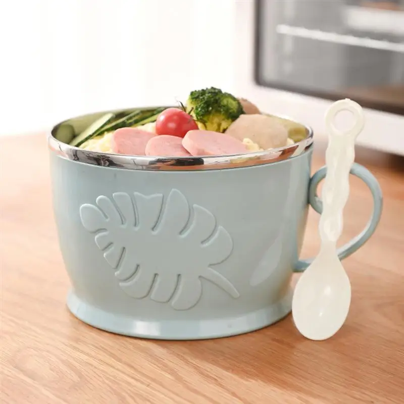 Большой емкости контейнер для еды Изолированная коробка двухслойная