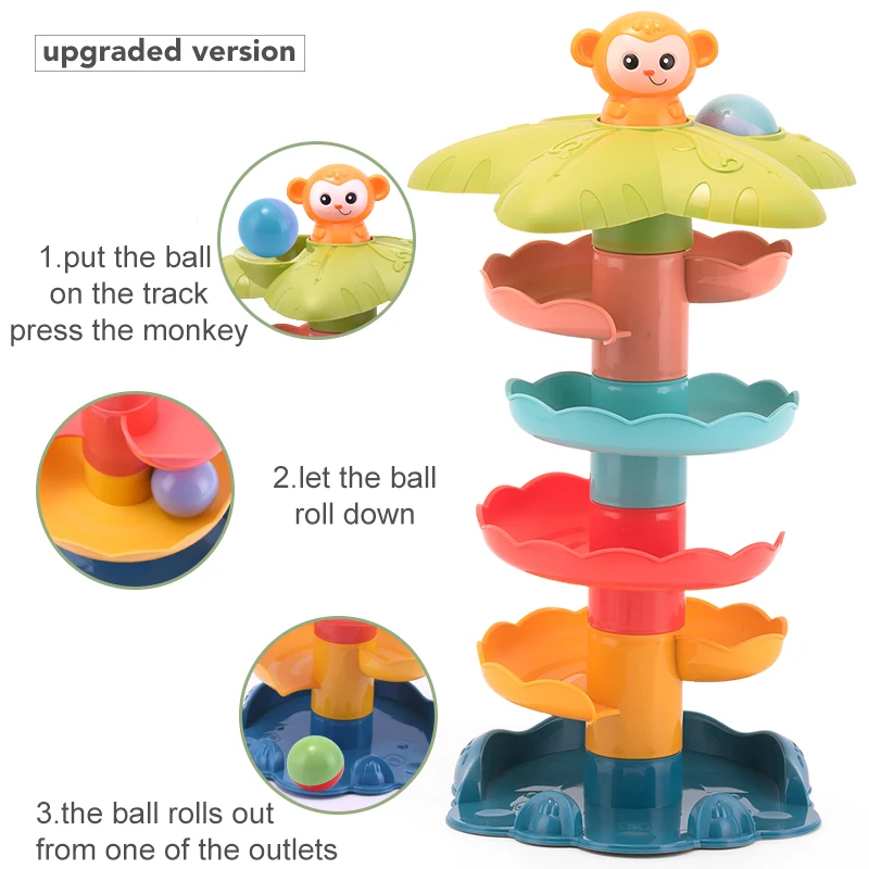Детские мячи игрушка горка для детей пластиковый антистрессовый мяч Набор игры в