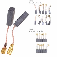 10pcs carbon brush graphite copper motor carbon brushes set tight copper wire for electric hammerdrill angle grindern
