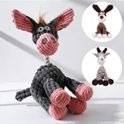 Веселая собака, плюшевые игрушки, интерактивный Ослик, жевательная игрушка для маленькой собаки, щенка, Тедди, пищалка, звуковая игрушка, товары для обучения питомцев