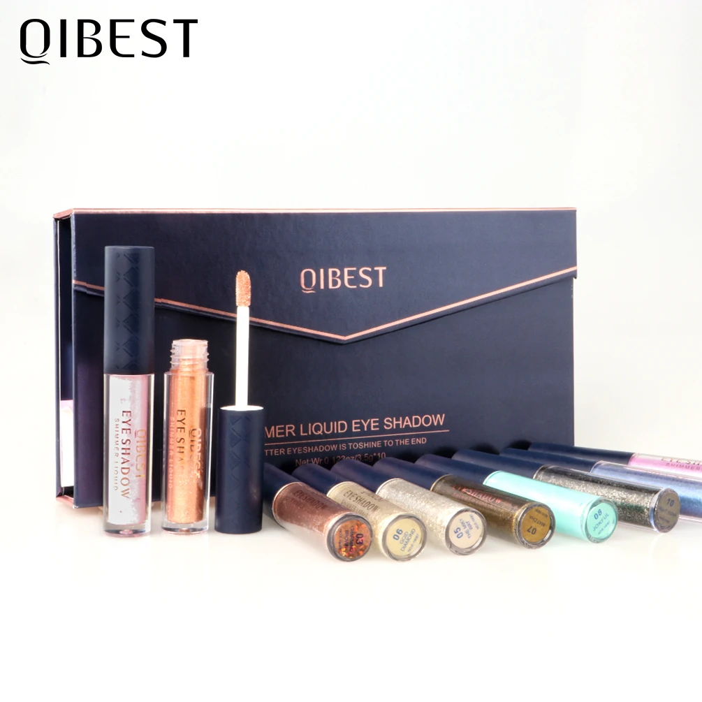 

10 Colors/Set Eyeshadow Liner Stick Liquid Glitter Shimmer Pigment Metallic Single Blend Sparkling Eye Shiny Makeup Cosmetic
