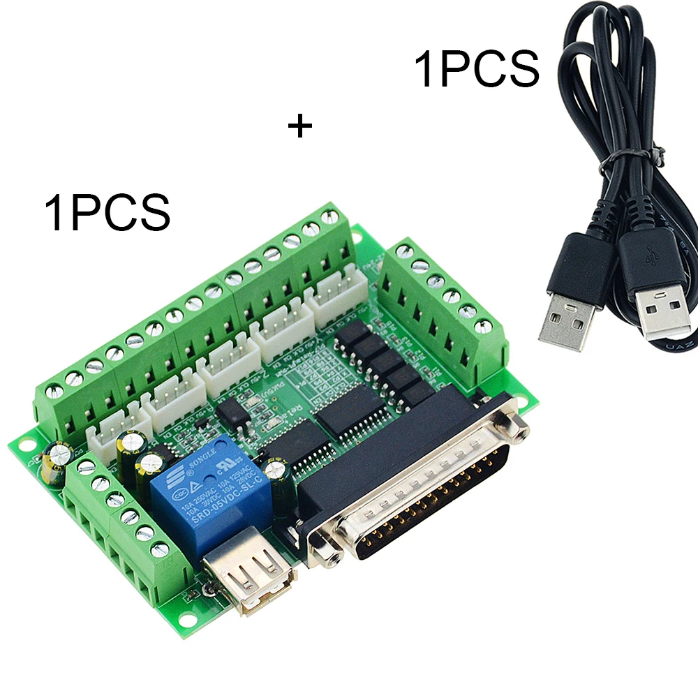 Зеленый MACH3 + TypeA USB провод гравировальный станок 5 оси ЧПУ секционная плата с