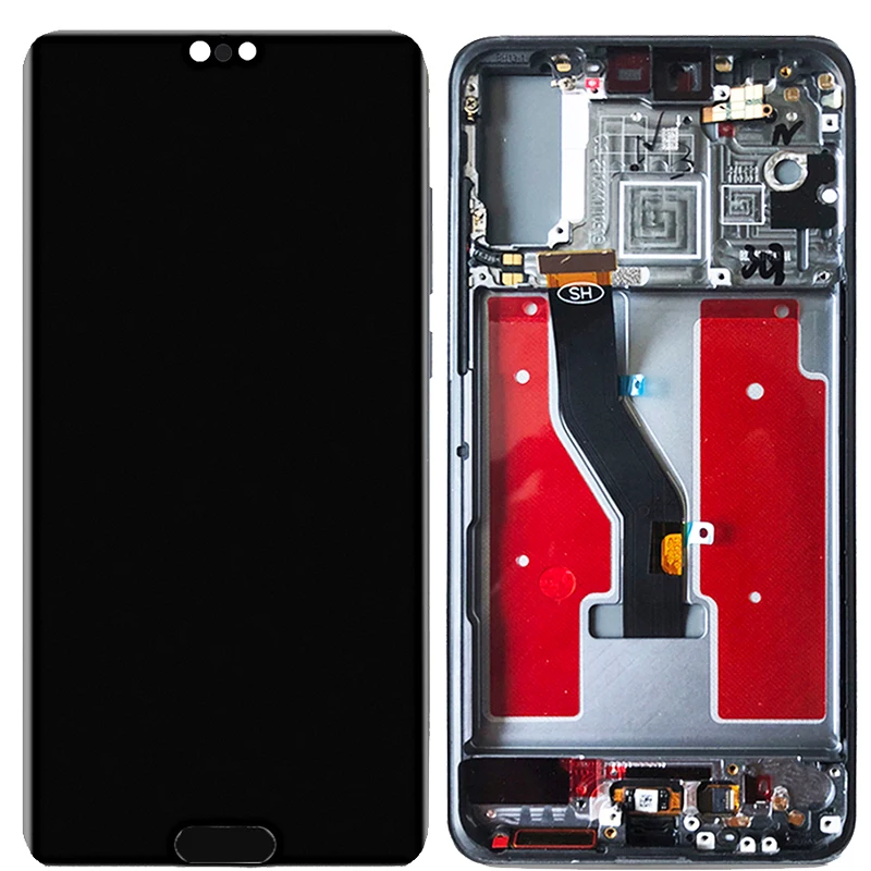 Сенсорный экран IPS LCD для Huawei P20 ЖК дисплей с рамой 5 8 дюйма технологией