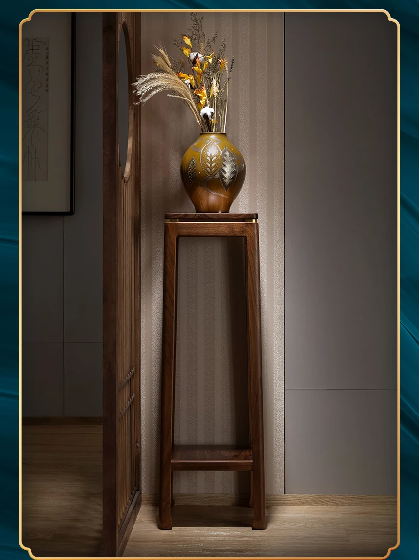 Подставка для цветов из массива черного ореха стойка растений бонсай средней и