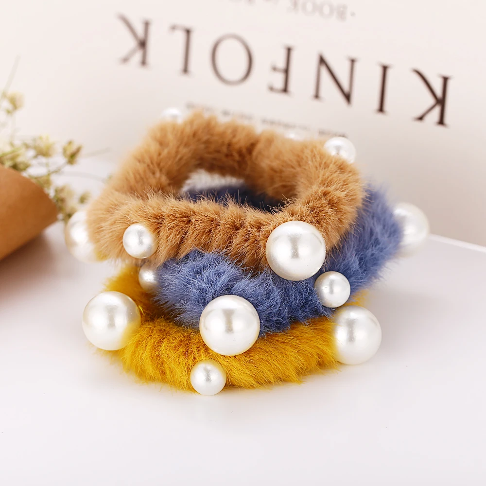 Лидер продаж модное эластичное украшение для волос с жемчужным леопардовым