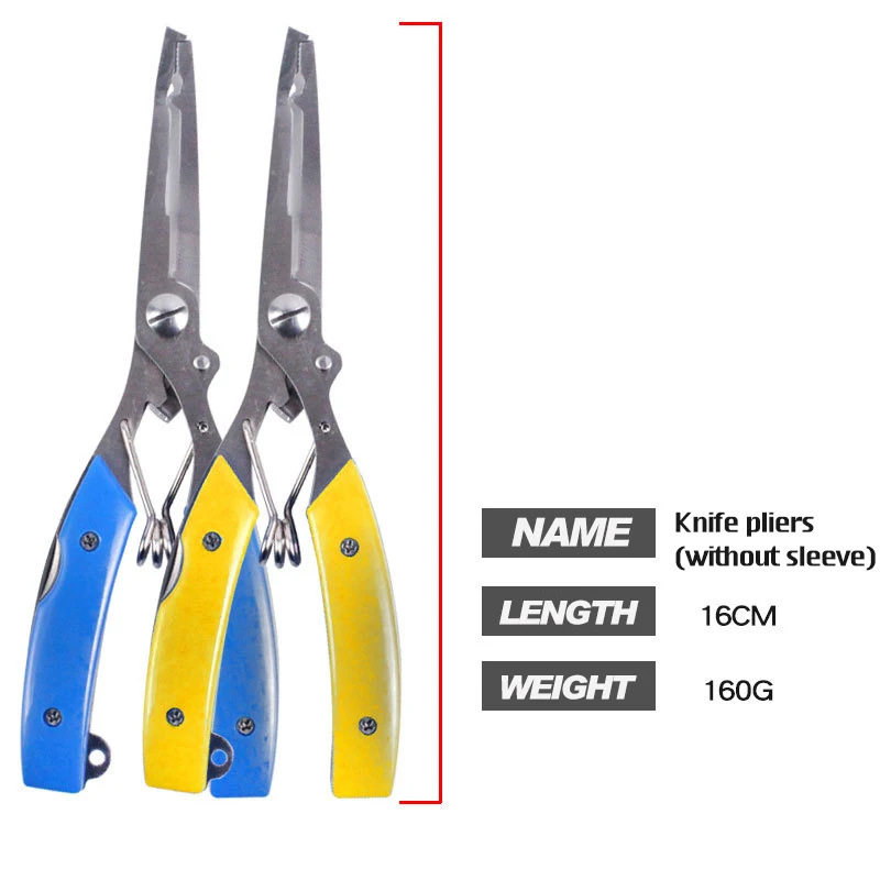 Saltwater Multifunction Fly Fishing Tools Set Electronic Scale Fish Grip Retention Rope Fishing Pliers Grip Set enlarge