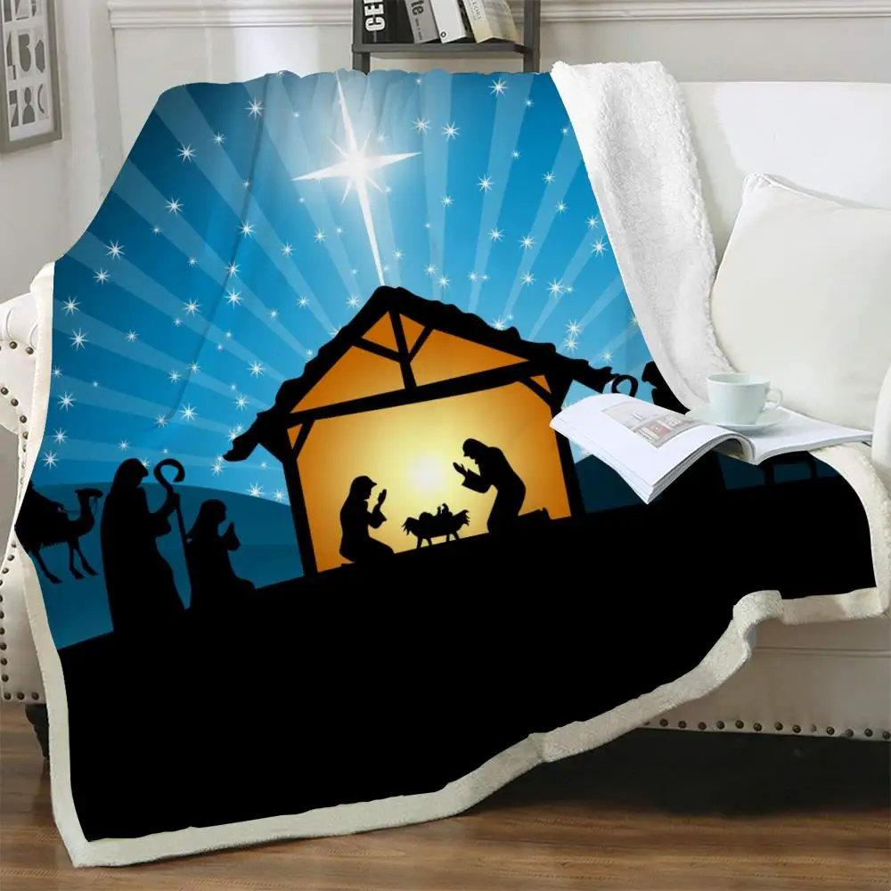 

NKNK Brank Christian Blankets Jesus Bedspread for bed Animal Blankets for beds Galaxy Thin Quilt Sherpa Blanket New Premium