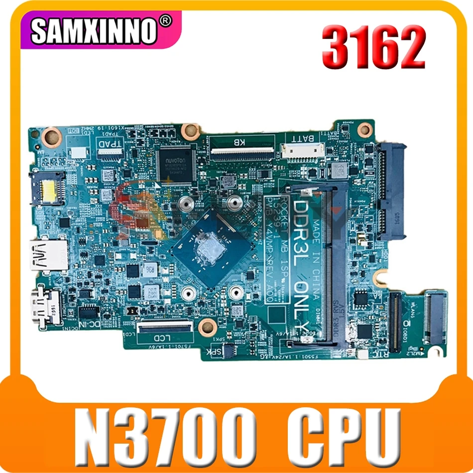 

Оригинальная материнская плата для ноутбука DELL Inspiron 3162 3168 Core Pentium N3700 SR29E, материнская плата CN-067YYK 067YYK 15239-1 DFR4