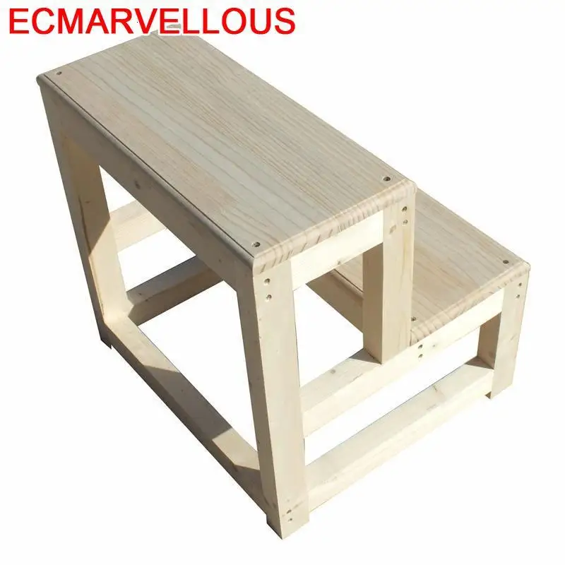 Детский табурет для ванной Sgabelli Cucina Scaletta Legno Merdiven Stepladder стул Escabeau|Стремянки и