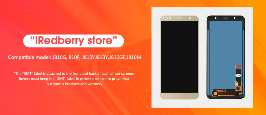 Для samsung Galaxy J8 J810, ЖК-дисплей, сенсорный экран, дигитайзер, SM-J810 J810M, замена, регулировка яркости