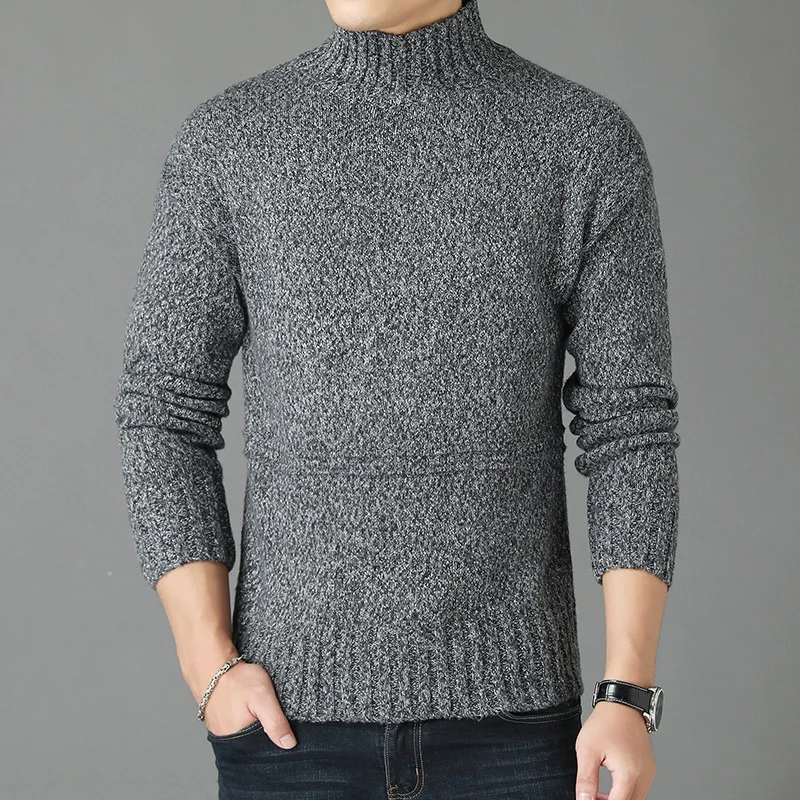 

New Fit Knittwear Male Cotton Sweaters Autumn Spring Casual Men's Wool Sweater O-Neck Striped Slim Pullovers Pullover Pull Homme